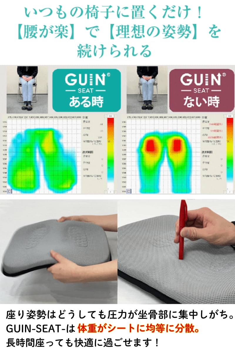 Amazon.co.jp: [はくだけ整体] GUIN-SEAT- 坐骨スポットに坐骨すぽっ